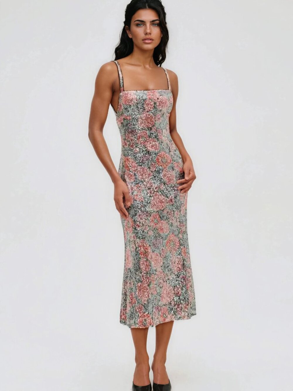 For Love & Lemons Ladonna Midi Dress - Multi